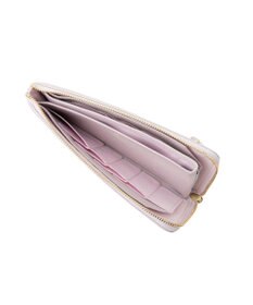 LANVIN en Bleu デクール 薄マチLファスナー長財布