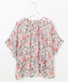 自由区 L 【カタログ掲載・洗える】マラケシュフラワープリント ブラウス