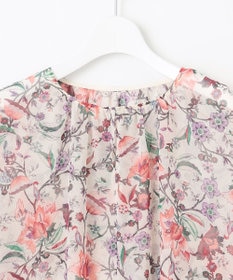 自由区 L 【カタログ掲載・洗える】マラケシュフラワープリント ブラウス