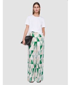 JOSEPH マーブルプリント　シルクトラウザーズ