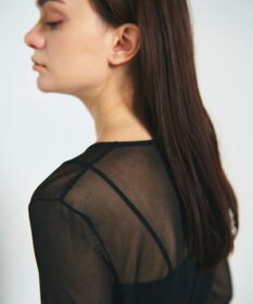 GRACE CONTINENTAL シアークルーニットトップ