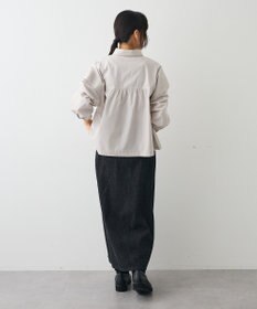 CRAFT STANDARD BOUTIQUE パネルデザインワイドシャツ