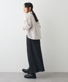 CRAFT STANDARD BOUTIQUE パネルデザインワイドシャツ