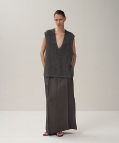 ATON SILK WASHI LILIYARN | Vネックベスト