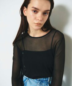 GRACE CONTINENTAL シアークルーニットトップ