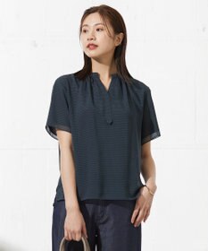 J.PRESS LADIES L 【速乾】サッカーチェック カットソー