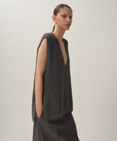 ATON SILK WASHI LILIYARN | Vネックベスト