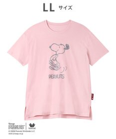 WACOAL PEANUTS トップス 4分袖 Tシャツ 綿100%(本体) スヌーピー レディース FTT168 /ワコール