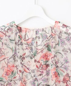 自由区 L 【カタログ掲載・洗える】マラケシュフラワープリント ブラウス