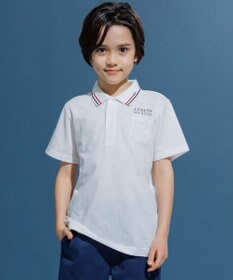 J.PRESS KIDS 【140-170cm】ダブルライン カラー 半袖ポロシャツ
