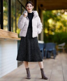 Tiaclasse ラメツイードAラインフレアスカート