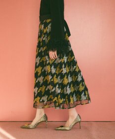 GRACE CONTINENTAL 千鳥刺繍チュールスカート