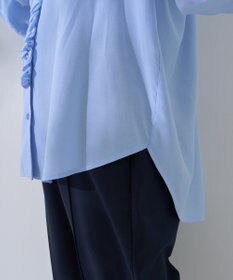 YECCA VECCA フリルVネックブラウス