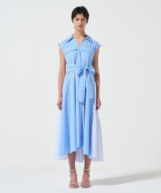 GRACE CONTINENTAL ティアードコンビシャツワンピース