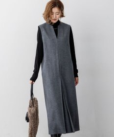 23区 L ウールミルドジャージー ボックスタック ジャンパースカート