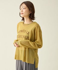 ANY L 【2SET】シアーロゴニット×タンクトップセット