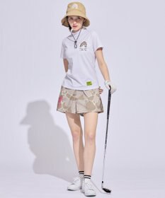 PW CIRCULUS 【WOMEN】メッシュコンビ モックネックT ゴルフウェア レディース