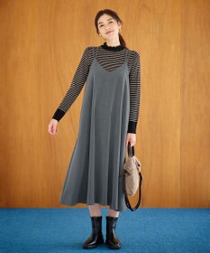 ANY 【洗濯機可能/ストレッチ】ウールライクキャミワンピース