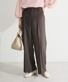 Green Parks きれシルストレートワイドパンツ