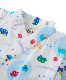 MIKI HOUSE HOT BISCUITS 【60-80cm】総柄 甚平オール