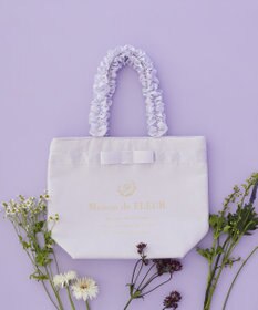 Maison de FLEUR ブランドロゴフリルハンドルトートMバッグ