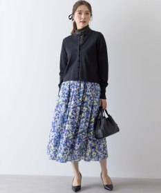 組曲 S ヘアリーフラワープリント スカート