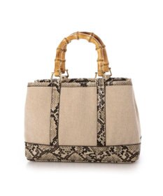 UNBILLION カシュカシュ cachecache / バンブーハンドルエルガリー2wayトート