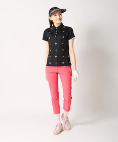 FILA GOLF／marie claire 【Marie claire sports】ロゴ刺繍半袖ポロシャツ