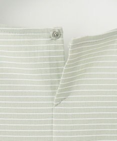 J.PRESS LADIES L ピンストライプジャージー ボリュームスリーブ カットソー