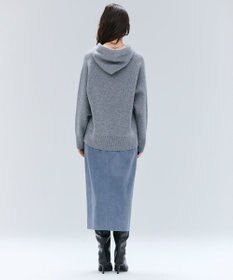 BEIGE， 【洗える】SEDONA / ウールカシミヤフーディーニット