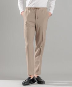 JOSEPH HOMME 新素材・新型【洗える/ストレッチ/ウエストゴム仕様】キャリーマンストレッチ ドロスト付ストレートパンツ / HOVE