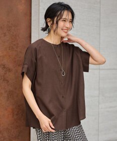 ANY フレンチリネンシャツブラウス