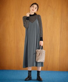 ANY 【洗濯機可能/ストレッチ】ウールライクキャミワンピース