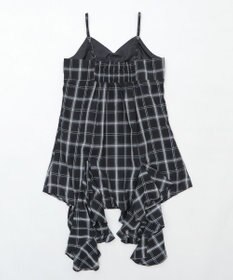 WEGO チェックイレヘムキャミワンピース