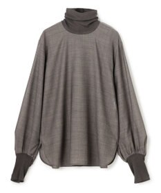BEIGE， MOYE / ニットドッキング ロングスリーブブラウス