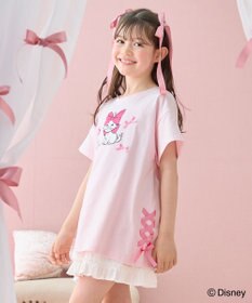 ANY KIDS 【ディズニー/マリー】レースアップ オーバー半袖Tシャツ