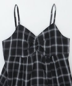 WEGO チェックイレヘムキャミワンピース