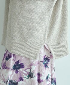 YECCA VECCA 2wayヘンリーネックルーズニット