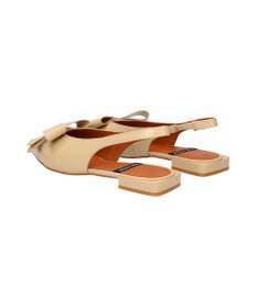 INTER-CHAUSSURES 【ANGEL ALARCON】ポインテッドトウローヒールリボンパンプス