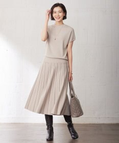 J.PRESS LADIES L 【洗える】レーヨンエリートストレッチ ニット スカート