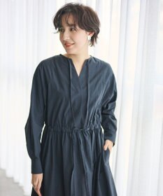 #Newans 【撥水加工/洗濯機可能】ドルマンスリーブドロストワンピース