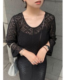 Green Parks AnriettMusee レースロングワンピース