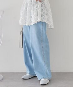 earth music&ecology スタッズデニムパンツ