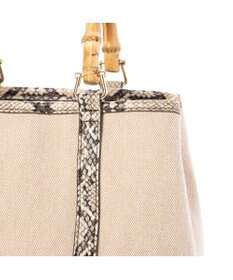 UNBILLION カシュカシュ cachecache / バンブーハンドルエルガリー2wayトート