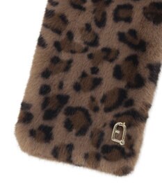 MOONBAT FURLA（フルラ）ベルト差し込みファーティペット アーチロゴ フェイクファー