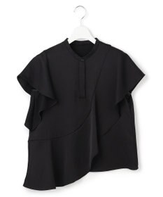 ICB 【ICB×インフルエンサーコラボ】【先行予約】デュアルサテン ラッフルブラウス