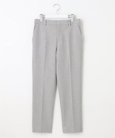 自由区 【XSサイズ～/洗える】TRギャバ ストライプ テーパードパンツ