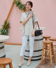 Tiaclasse 【洗える/撥水】スカラップニットフラットパンプス