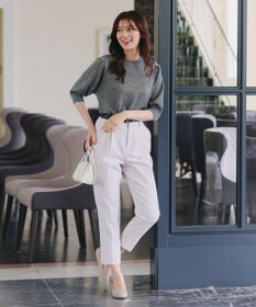 Tiaclasse 【洗える/撥水】スカラップニットフラットパンプス