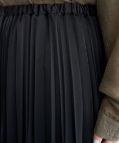 Green Parks サテン変形プリーツスカート